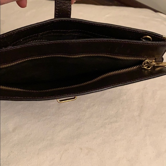 Vintage Salvatore Ferragamo Brown Logo Suede Bag - Picture 11 of 16